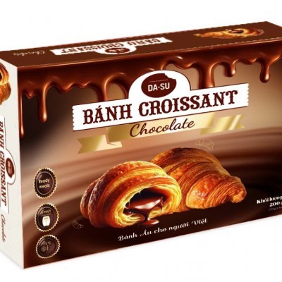 Bánh Croissant Socola đông lạnh Da&Su (50g/cái x 4 cái/túi) (200g)