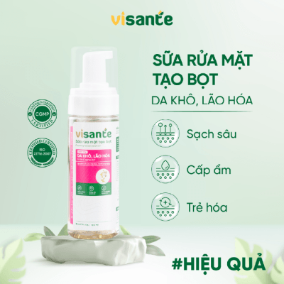 Sữa rửa mặt cho da khô, lão hoá - VISANTE