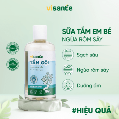 Tắm gội ngừa rôm sảy dành cho trẻ em - VISANTE 