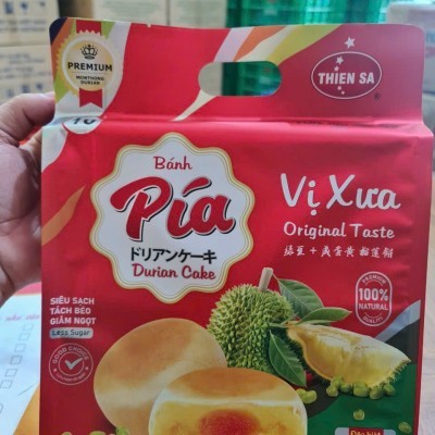 pía sau rieng trứng muối 1 túi /4 bánh/400g