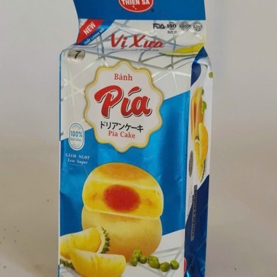 pía sau rieng trứng muối 1 túi/4 bánh/260g 