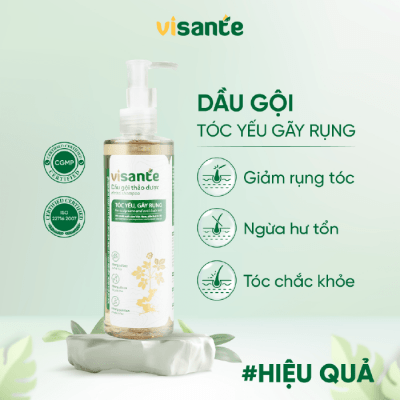 Dầu gội thảo dược phù hợp tóc yếu, gãy rụng 250 ML - VISANTE