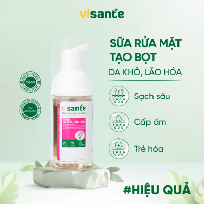 Sữa rửa mặt cho da khô, lão hoá 30 ML- VISANTE