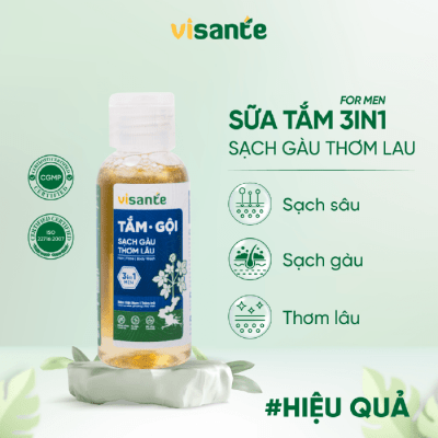 Tắm gội 3IN1 dành cho nam 50 ML - VISANTE