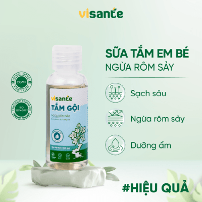 Tắm gội ngừa rôm sảy dành cho trẻ em 50 ML - VISANTE