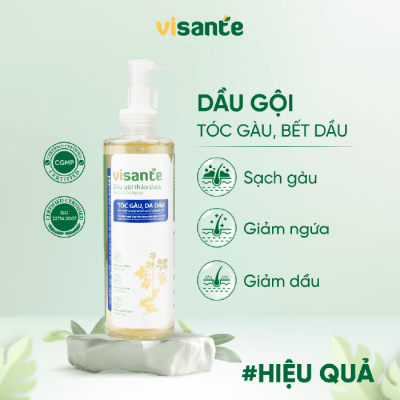 Dầu gội thảo dược dành cho tóc gàu da dầu 250 ML - VISANTE