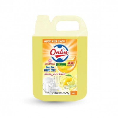 NƯỚC RỬA CHÉN ONLIN 4X Hương Sả Chanh 5000ml