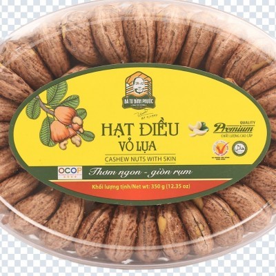 Hạt điều vỏ lụa Bà Tư hộp 350g 