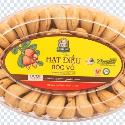 Hạt điều bóc vỏ Bà Tư hộp 350g