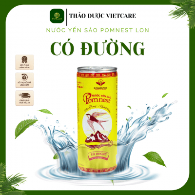 Lon Nước Yến Sào Pomnest Có Đường 
