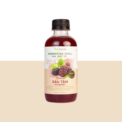 Vkombucha Chill trà bất tử 250ml Dâu Tằm