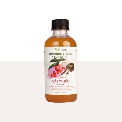 Vkombucha Chill trà bất tử 250ml Vải 