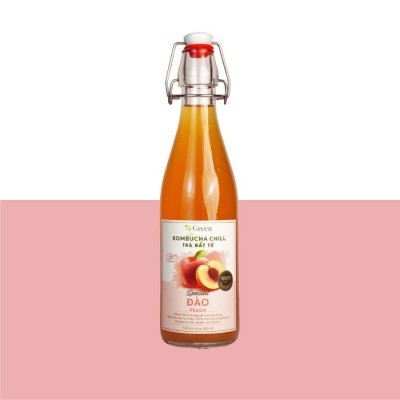 Vkombucha Chill trà bất tử 500ml Đào 