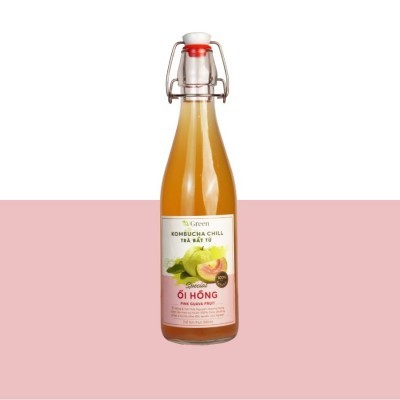 Vkombucha Chill trà bất tử 500ml Ổi Hồng