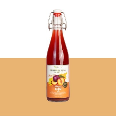 Vkombucha Chill trà bất tử 500ml Mận