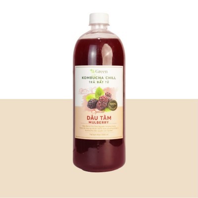 Vkombucha Chill trà bất tử 1000ml Dâu tằm 