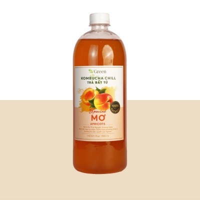 Vkombucha Chill trà bất tử 1000ml Mơ 