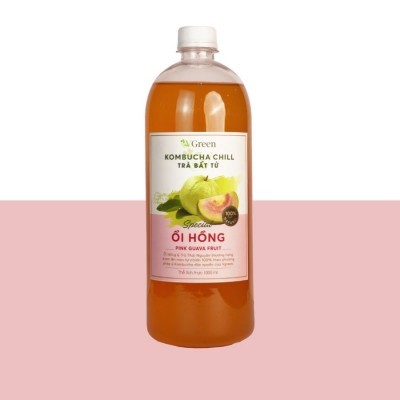 Vkombucha Chill 1000ml vị ổi Hồng