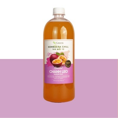 Vkombucha Chill trà bất tử 1000ml Chanh leo
