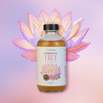 Vkombucha True 1000ml Hoa sen (Lotus)