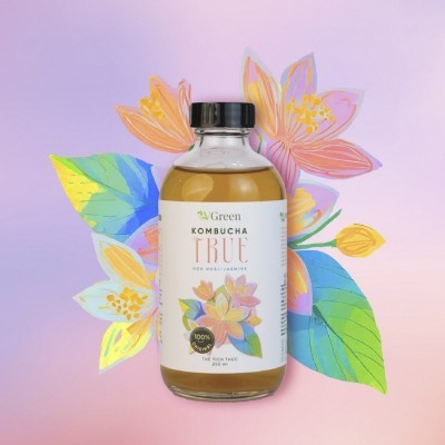 Vkombucha True 1000ml Hoa nhài (Jasmine) 