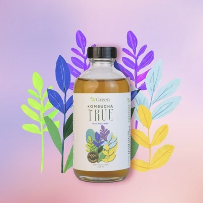 Kombucha True Thảo mộc (Herb) 250ml chai hủy tinh