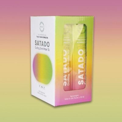 Thạch xanh Kombucha SATADO Dưỡng Sinh Phân Tử 35g