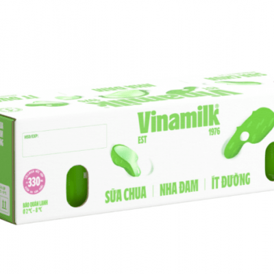 Thùng 24 hộp sữa chua nha đam ít đường bổ sung Collagen Vinamilk 100g
