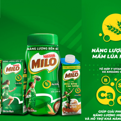 Bột thức uống lúa mạch Milo Active Go hũ 400g