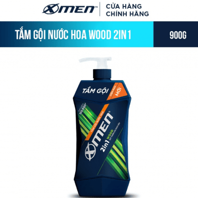 Tắm gội 2 trong 1 X-Men Wood Sport hương nước hoa 900g