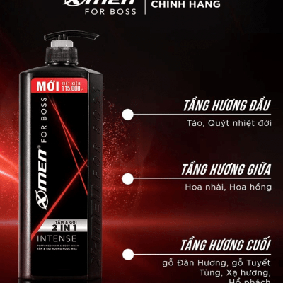 Tắm gội 2 trong 1 X-Men For Boss hương nước hoa 850g