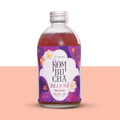 VKOMBUCHA BLOOM TẦM XUÂN (DÂU TẰM – TÁO) 330ml