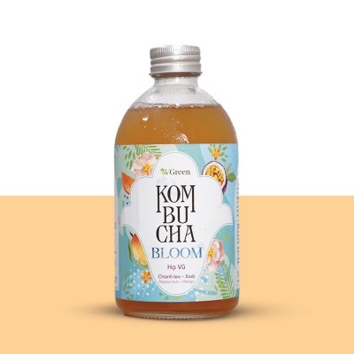 VKOMBUCHA BLOOM HẠ VŨ(CHANH LEO – XOÀI) 330ml