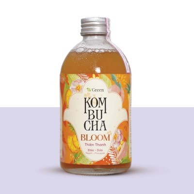 VKOMBUCHA BLOOM THIÊN THANH (ĐÀO – DỨA) 330ml