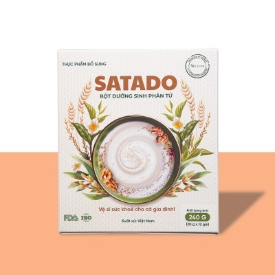 Thực phẩm bổ sung SATADO Bột Dưỡng Sinh Phân Tử 240g