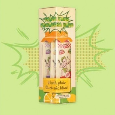Thạch Xanh Kombucha Mix vị 525g