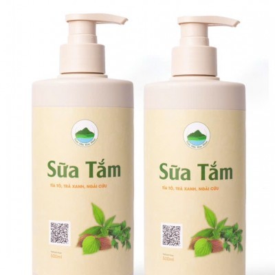 Sữa tắm Tía Tô - Trà Xanh - Ngải Cứu KIM NHAN