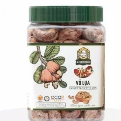Hạt điều vỏ lụa Bà Tư hộp 400g - OCOP