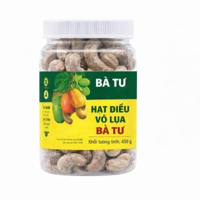 Hạt điều vỏ lụa Bà Tư hộp 450g - OCOP