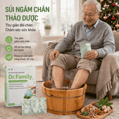 Sủi ngâm chân thảo dược Dr.Family