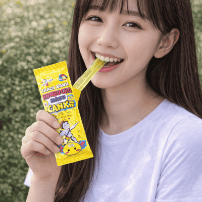 Thạch xanh Kombucha Hasu Canxi 1.050g
