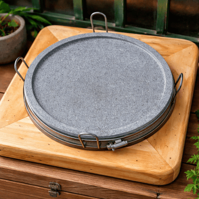 ĐÁ NƯỚNG THỊT NÚI LỬA HÌNH TRÒN NGUYÊN BỘ 