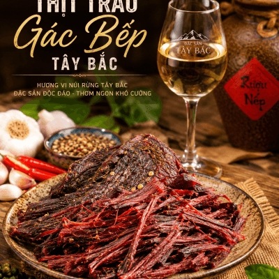 Thịt Trâu Gác Bếp Tây Bắc 