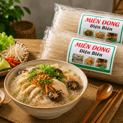 Miến Dong Điện Biên loại sợi lớn Ocop 500g 