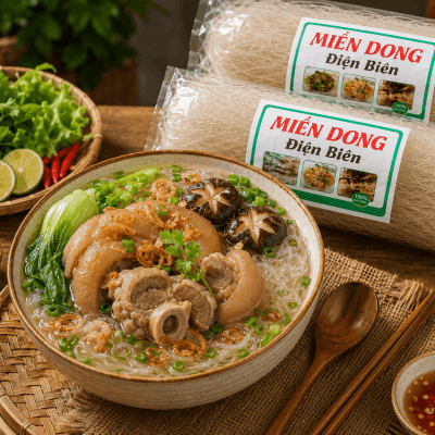 Miến Dong Điện Biên loại sợi nhỏ Ocop 500g