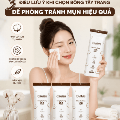 Bông Tẩy Trang LABON Bịch 150 Miếng