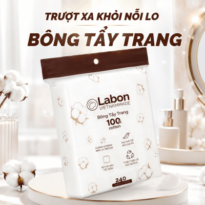 Bông Tẩy Trang LABON Bịch 240 Miếng