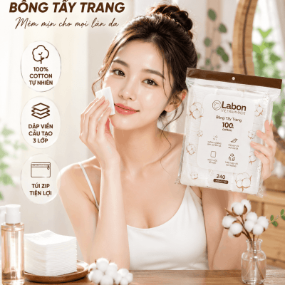 Bông Tẩy Trang LABON Bịch 240 Miếng