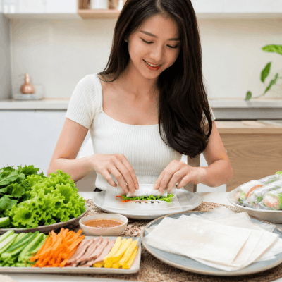 BÁNH TRÁNG VUÔNG CUỐN RAU SỐNG - 5000g