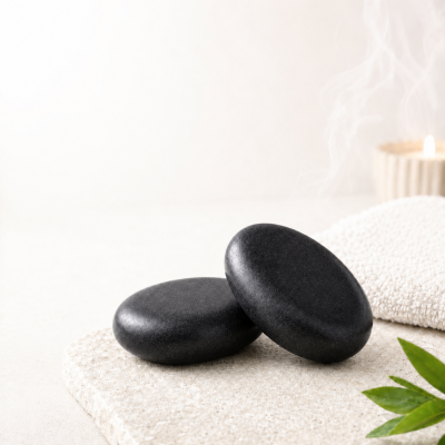 ĐÁ NÓNG MASSAGE OVAL TRUNG 8 × 6 × 2 